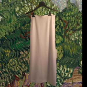 Never Worn Full length white skirt